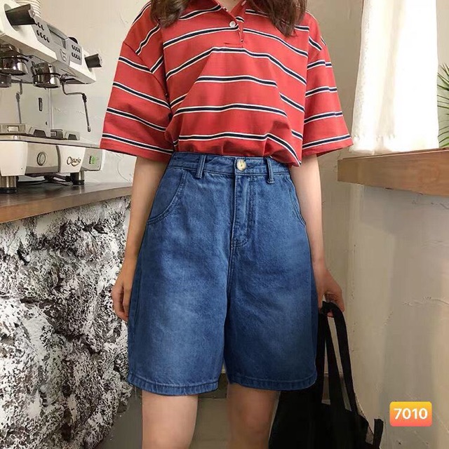 Quần jean lửng ngố ống rộng 7010, kèm ảnh thật ở cuối | BigBuy360 - bigbuy360.vn