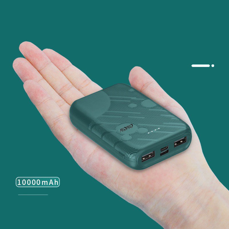 Sạc Dự Phòng giá rẻ mini 10000mAh sạc nhanh nhỏ gọn cute không dây ChiChi PDP04