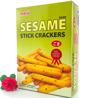 Bánh Sesame meiji. một hộp có 14 gói. hàng nhập khẩu chính hãng