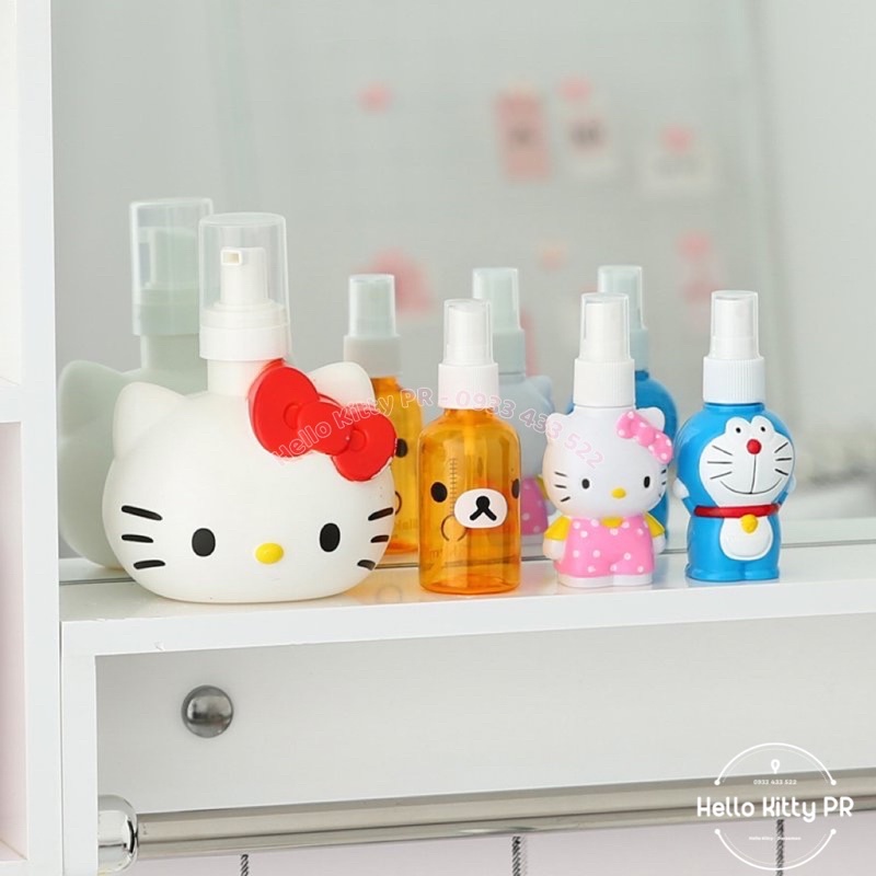 Bình chiết dầu gội, sữa tắm Hello Kitty