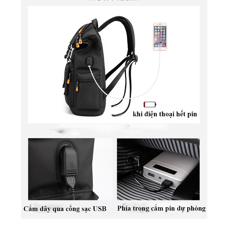 Balo chống sốc Laptop Macbook hãng Wiexier vải cao cấp, phong cách hầm hố đa năng , PKC-BL19