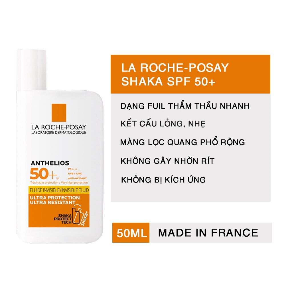 MBC M23 Kem chống nắng La Roche Posay Anthelios Shaka Fluide SPF50+ 50ml