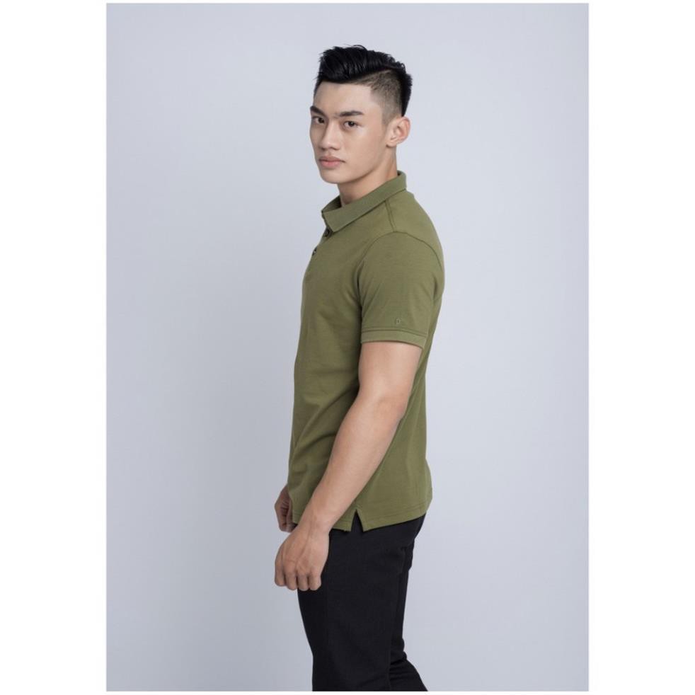 Uy Tín - OWEN - Áo polo cộc tay Owen màu xanh rêu - Áo thun có cổ nam 80889 Hot new * " ; ;