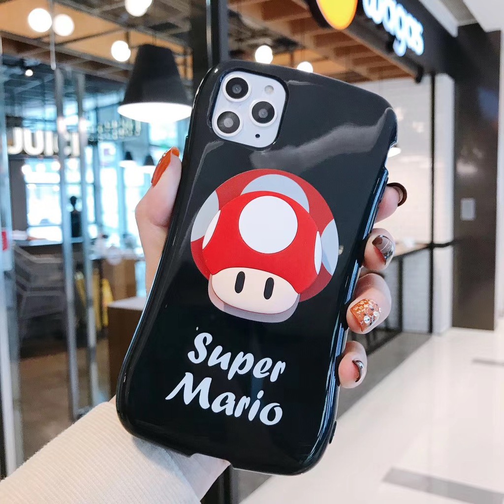 Ốp nấm mario kèm đế chống popsocket iPhone 7 8 7 Plus 8 Plus X Xs Xr XsMax iPhone 11 11 Pro 11 Promax