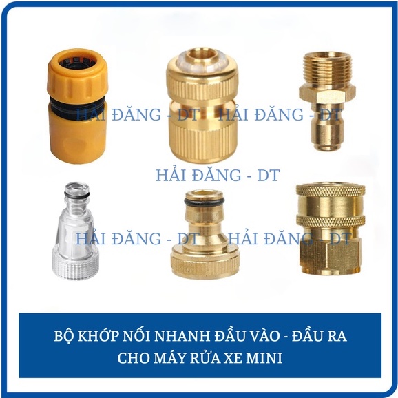 Khớp nối nhanh, Bộ khớp nối nhanh đầu vào và đầu ra máy rửa xe áp lực cao, phụ kiện máy rửa xe
