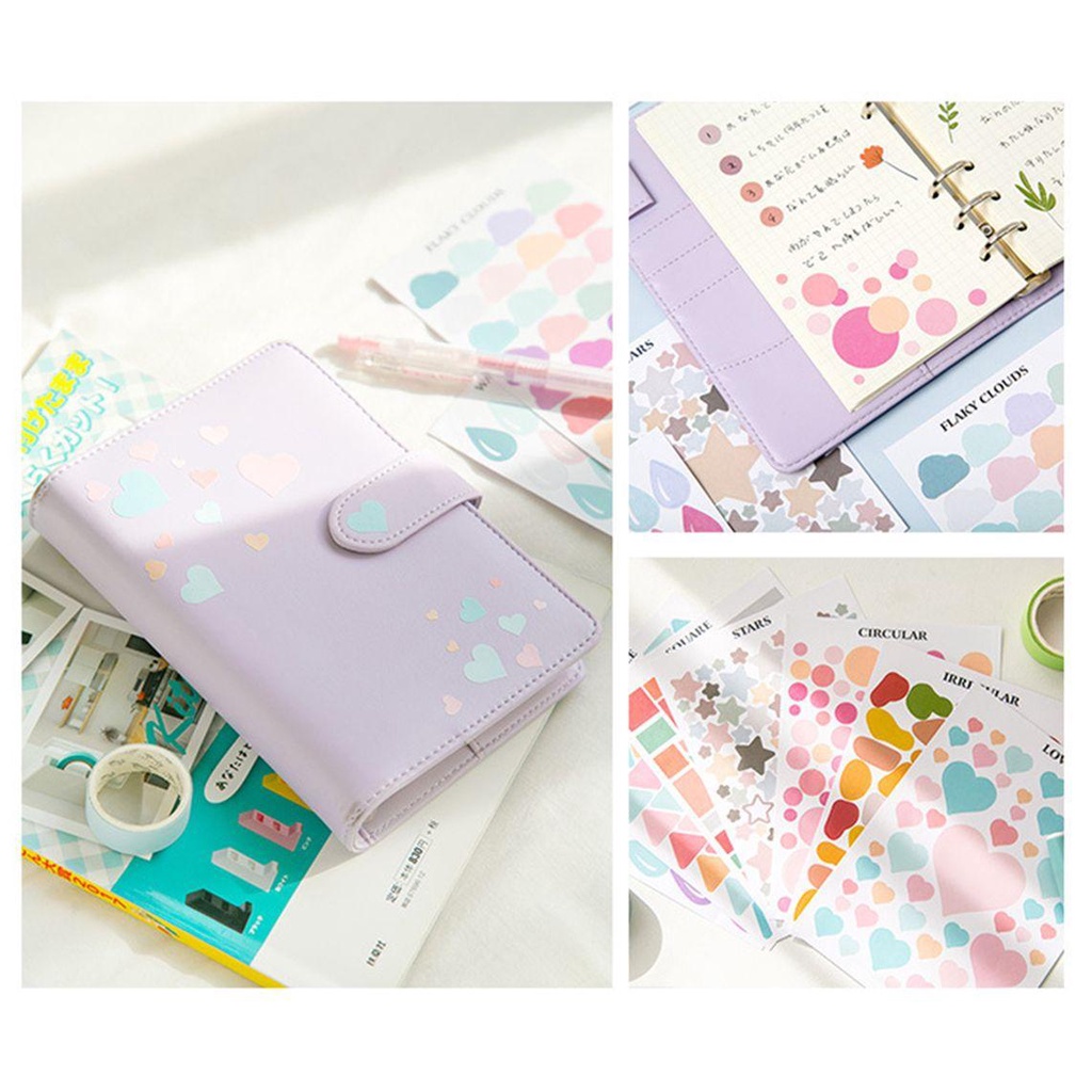 Sticker Dán Trang Trí Sổ Tay Nhật Ký Hình Tranh Vẽ Chống Thấm Nước