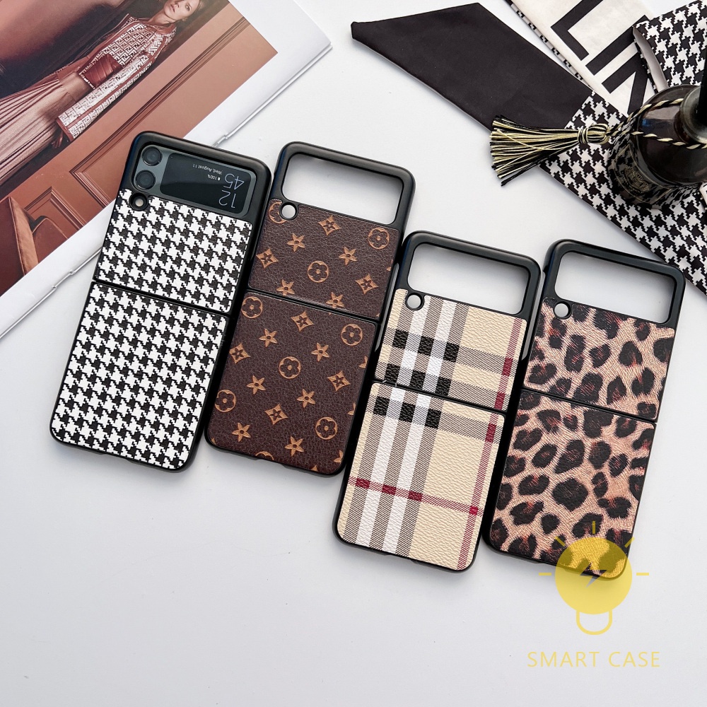 Ốp Điện Thoại Da TPU Chống Sốc Phong Cách Hàn Quốc Cổ Điển Cho SAMSUNG Galaxy Z Flip 3