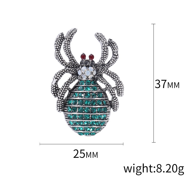 Ghim Cài Áo Hình Nhện Đính Đá Sang Trọng Cho Nam/Nữ