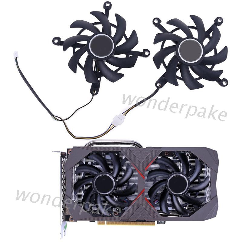 1 Cặp Quạt Làm Mát Card Đồ Họa 4pin Cho Colorful Geforce Gtx 1660 Ti 1650