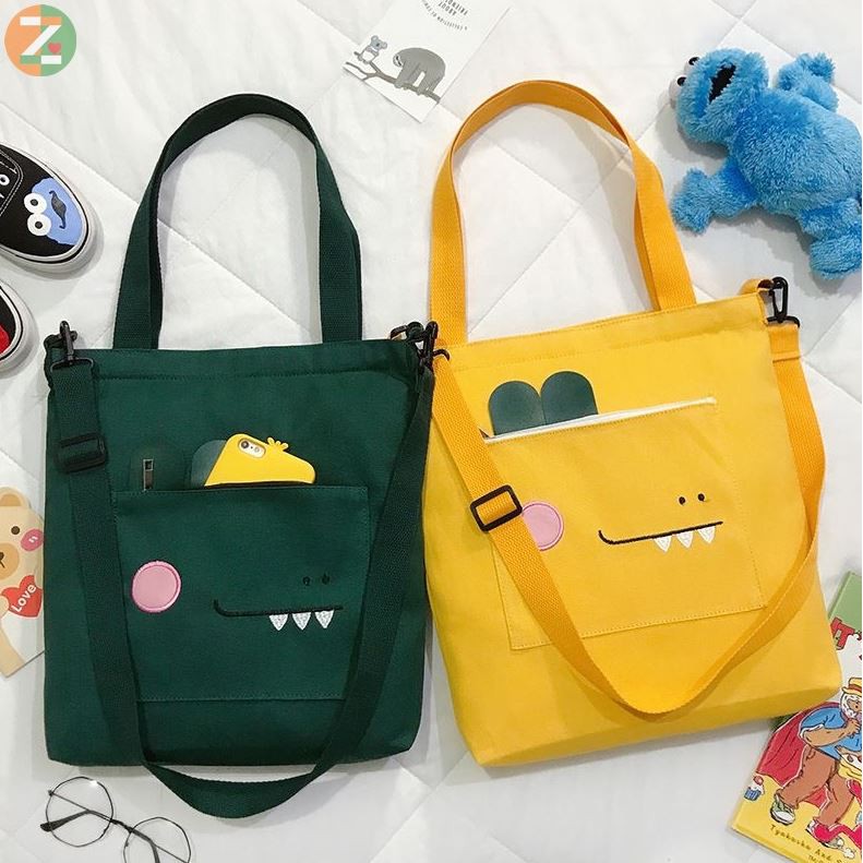 🌻 Túi Tote Vải Nữ 🌻 Túi Tote Đeo Chéo Nhiều Mẫu In Hình Cute Giá Tốt (không kèm móc khóa) | BigBuy360 - bigbuy360.vn