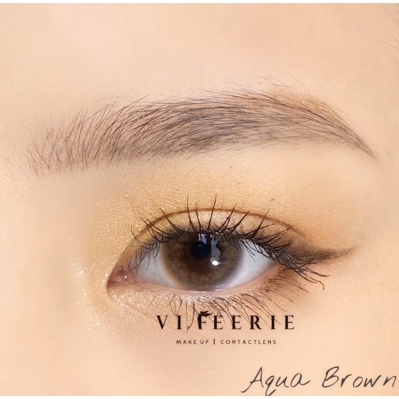 AQUA BROWN 3tone mix Cầu vồng Bling Bling (ko độ cận)