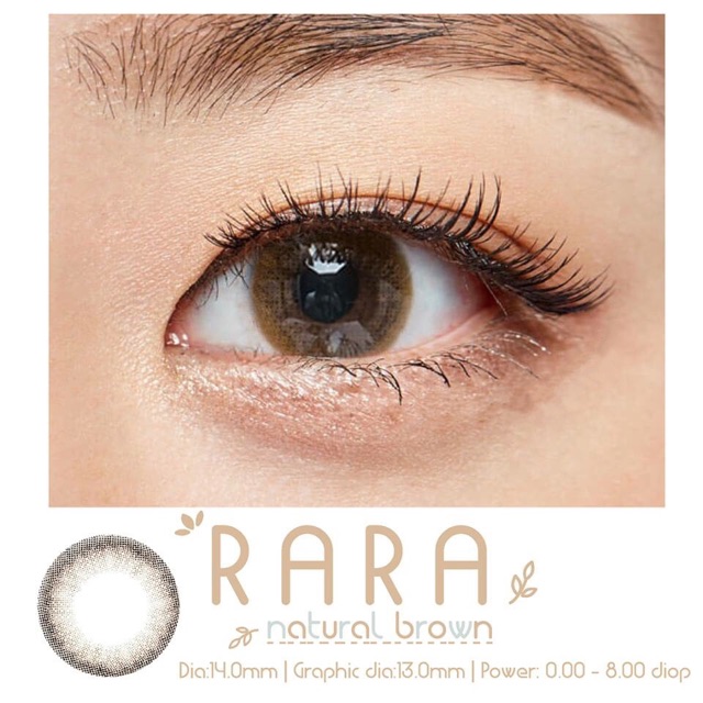 Áp tròng RARA BROWN 14.0 - Kính Áp Tròng FAIRY SHOP CONTACT LENS