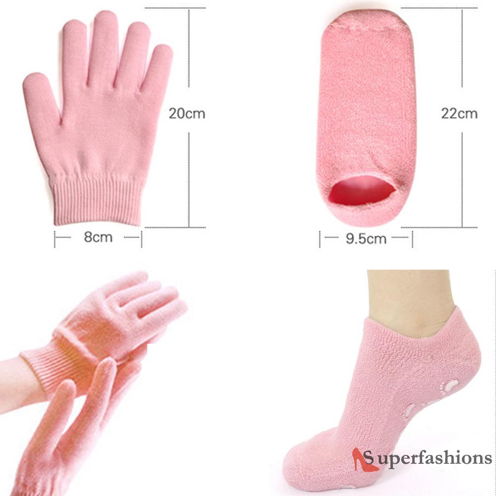 Vớ và găng tay gel spa dưỡng ẩm làm trắng tẩy da chết chăm sóc da