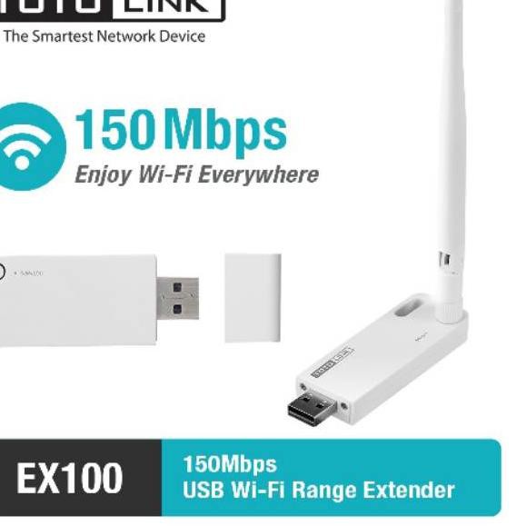 Usb Mở Rộng Totolink Ex100 - Wifi 150mbps Mã 878