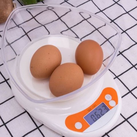 Cân Điện Tử Mini Nhà Bếp 5kg/1gr 141 ,LCD HD Sáng Chính Xác