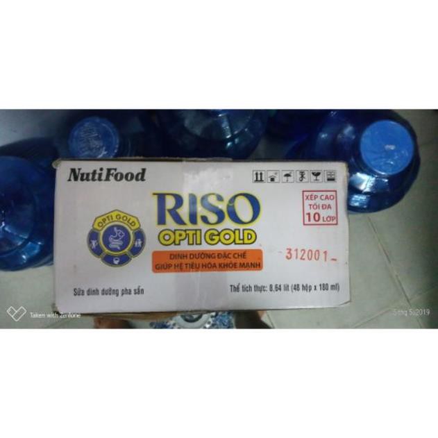 Thông 48 hộp sữa riso opti gold 110ml