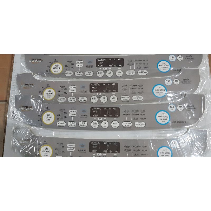 Mặt dán phím máy giặt