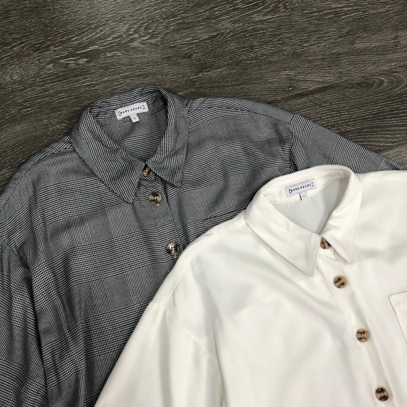 AnDi.vnxk 🔸Đầm sơ mi suông - W.arehouse