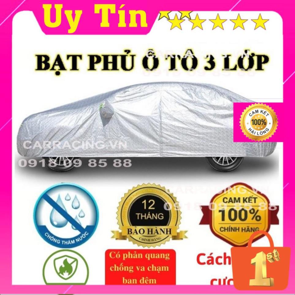 BẠT PHỦ XE Ô TÔ CARRACING BẠT PHỦ Ô TÔ 3 lớp CAO CẤP chống xước, chống nắng, chống cháy  4 chỗ - 5 chỗ - 7 chỗ bán tải | BigBuy360 - bigbuy360.vn