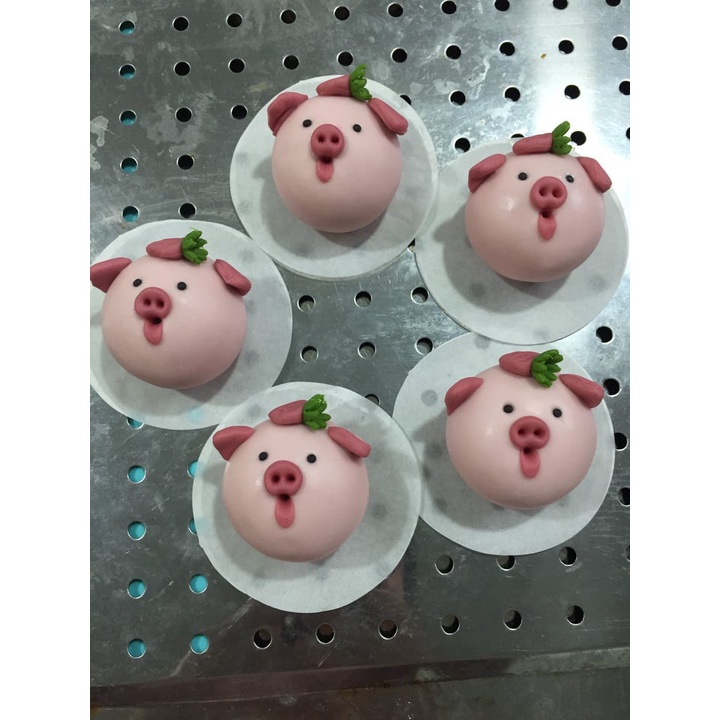 Bánh bao tạo hình thú 1 set 4 con