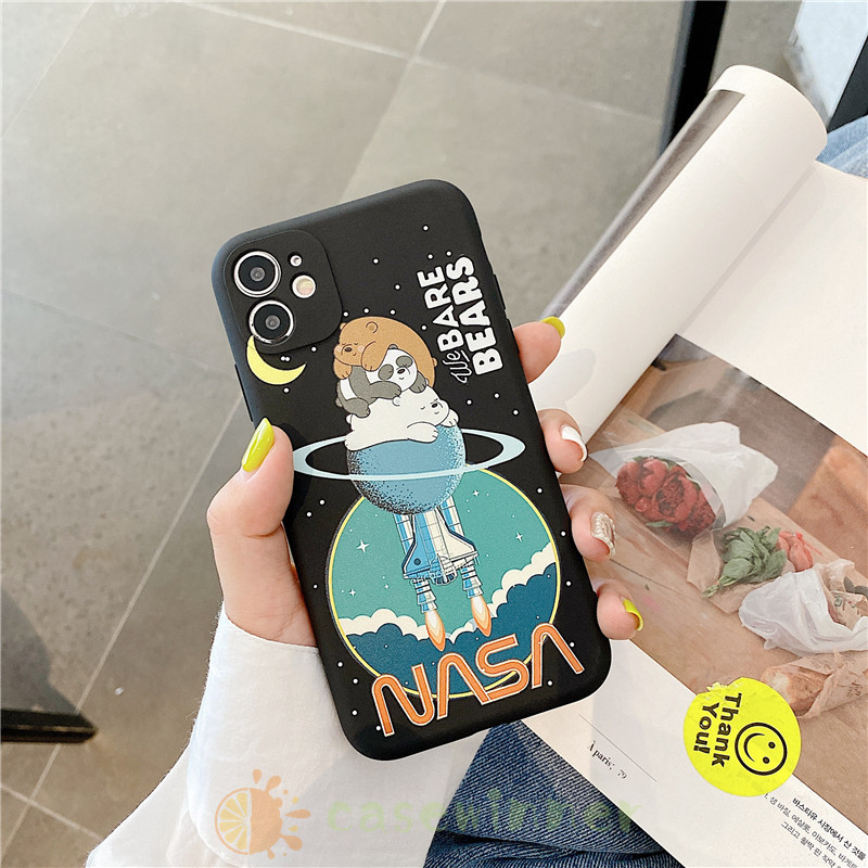 NASA ốp điện thoại In Hình We Bare Bears Cho Realme C15 C12 C11 C1 C2 C3 6 5 3 5i 5s Oppo A1K A3S A5 A9 2020 Vivo Y50 Y30 Y17