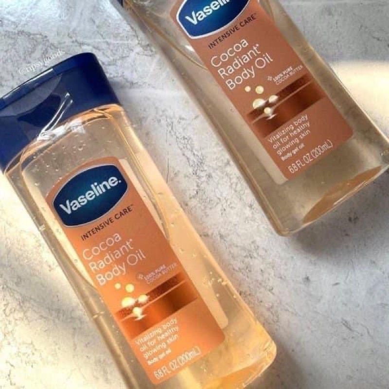 🌺Dầu dưỡng Body Oil Vaseline Cocoa Radiant 🌺
