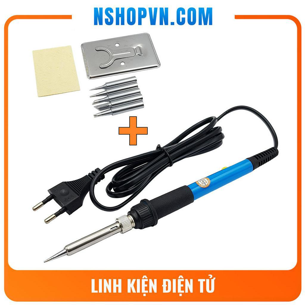 Mỏ hàn chì điều chỉnh nhiệt độ NO.911 60W + Bộ 5 mũi