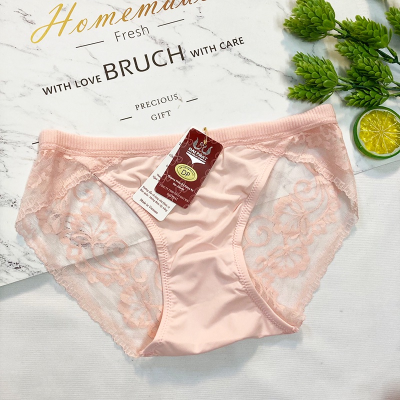 Quần lót nữ phối ren trước và sau mềm mịn - QL0805