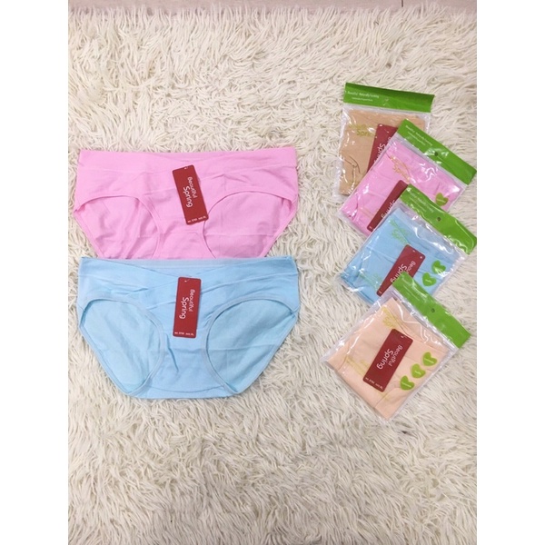 Quần Lót Bầu Cạp Chéo Cotton Co Giãn Kháng Khuẩn Spring Túi Zip Đồ Lót Bầu