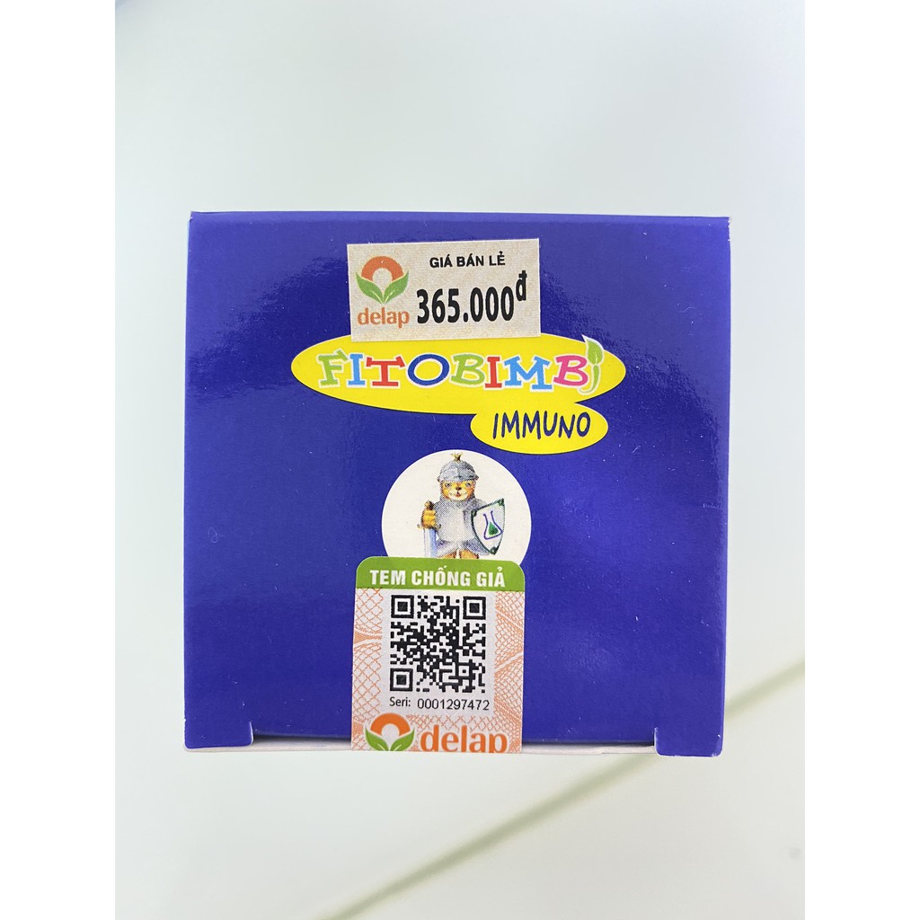 Fitobimbi Immuno Bimbi Tăng Cường Miễn Dịch Sức Đề Kháng Bổ Sung Vitamin Cho Bé