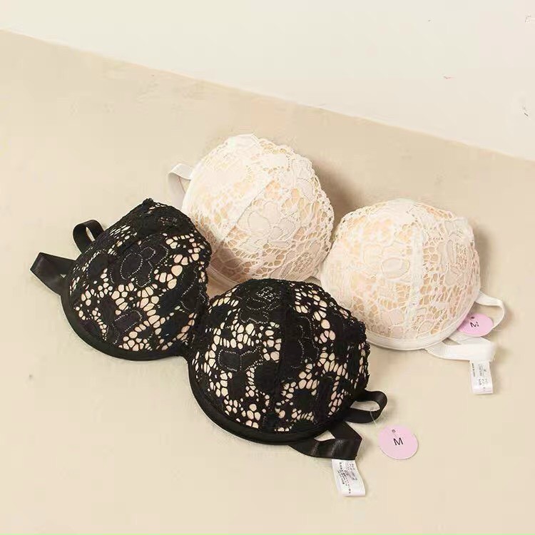 (Tặng quai trong) Áo lót cúp ngực phủ ren quyến rũ ôm vòng 1 siêu chắc