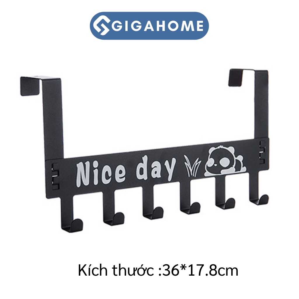 Móc Treo Quần Áo Sau Cửa 6 Chấu GIGAHOME Bằng Hợp Kim Không Gỉ 9072