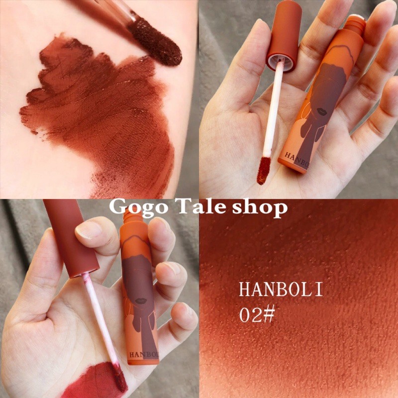 Son Kem Lì HANBOLI Mượt Như Nhung Milk Tea Velvet Tint và phong cách art gallery | Thế Giới Skin Care