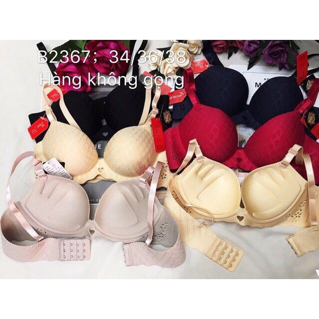 {Sỉ = lẻ}có video và ảnh thật nhé Áo ngực KO gọng , siêu nâng, đệm siêu dày B 2367, áo lót nữ