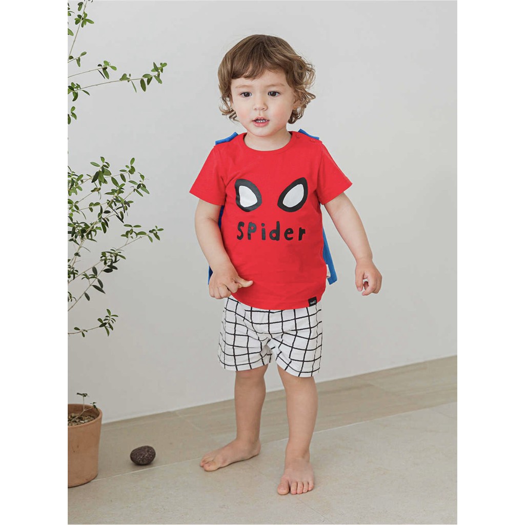 Bộ Ngắn tay Cotton Bé Trai, Chất Liệu Cotton Giấy Hàn Quốc, Họa tiết Siêu Nhân Dễ Thương Mẫu Mới 2021