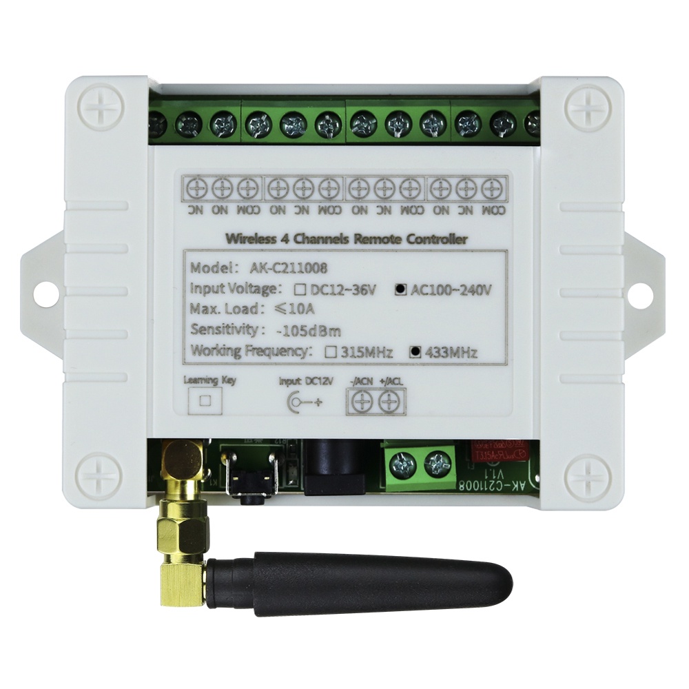 Rơ le điều khiển 4 kênh từ xa 220V 5A
