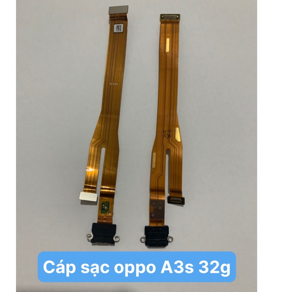 Cáp sạc, chân sạc rời Zin oppo A3s - 32g / bản có lỗ chọc sim trên