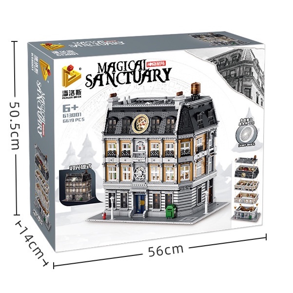 Đồ chơi Lắp ghép Mô hình Super hero Doctor Strange Time gem Infinity War Sanctum Sanctorum Showdown  Panlos 613001