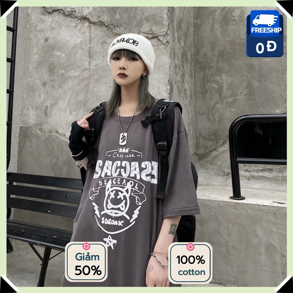 Áo phông tay lỡ nam nữ NASA STAR, áo thun unisex form rộng chất cotton mát mịn thấm hút mồ hôi AT60 | BigBuy360 - bigbuy360.vn