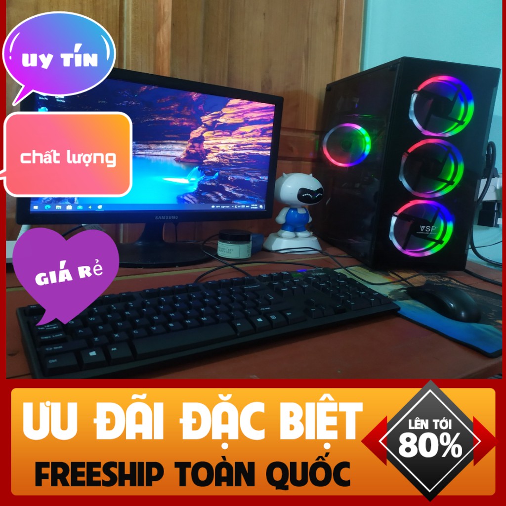CÂY MÁY TÍNH ĐỒNG BỘ COREI5 ✔BẢO HÀNH 1 THÁNG ĐỔI TRẢ TRONG 30 NGÀY✔ HÀNG NEW 96% DÙNG LƯỚT WEB CHƠI LIÊN MINH ĐỘT KÍCH