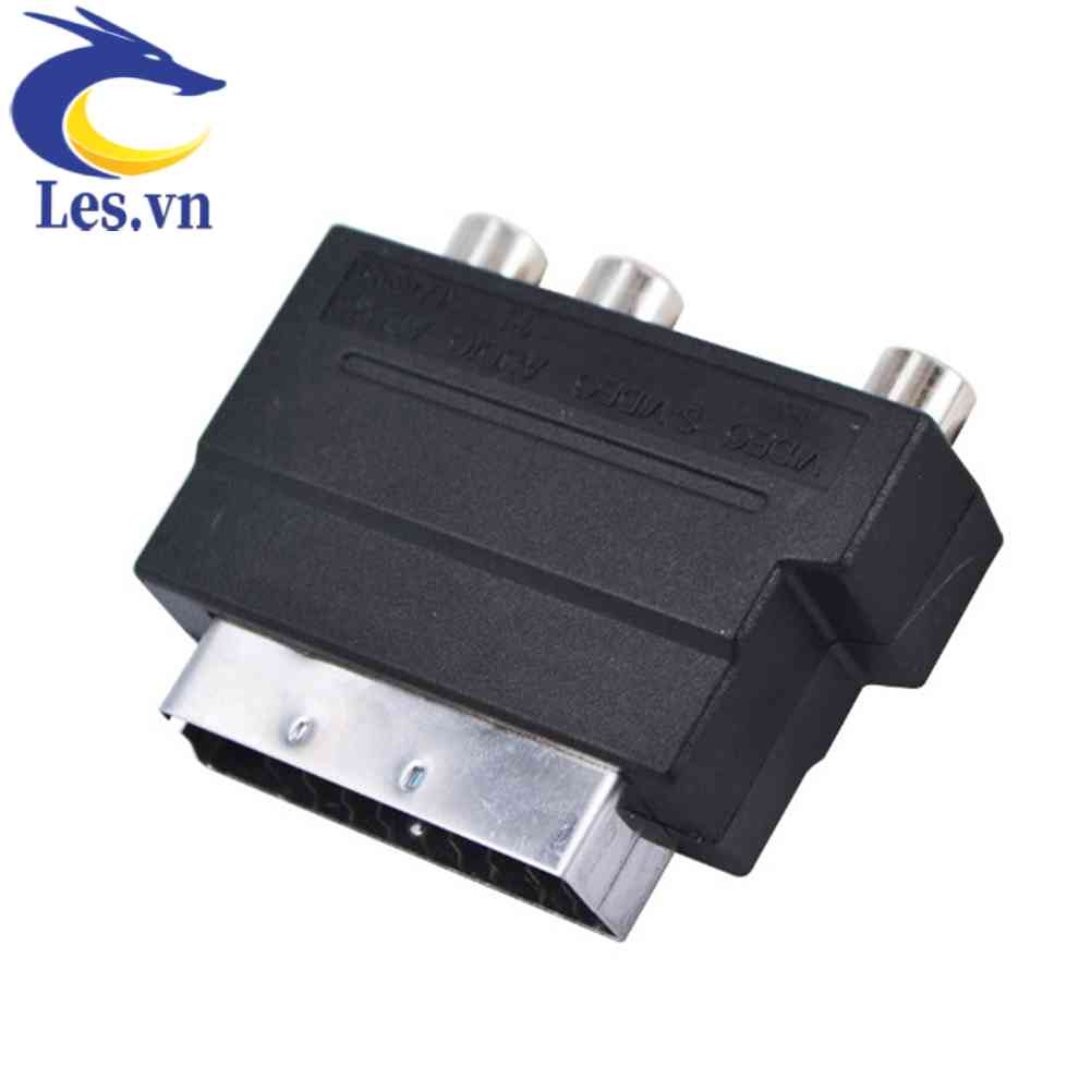 Bộ ChuyểN ĐổI Âm Thanh / Video AV S-Video Từ ĐầU CắM 21Pin SCART Sang Lỗ Cắ