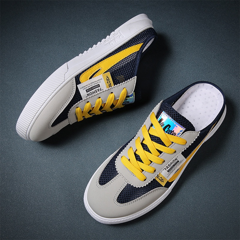 Giày Lười Thoáng Khí Phong Cách Hàn Quốc Thời Trang Mùa Hè Cho Nam