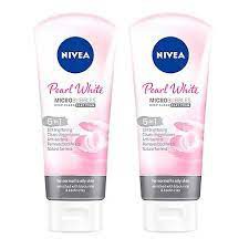 Sữa rửa mặt trắng da ngọc trai Nivea 5 in 1 Pearl White Deep Clear Foam 100g