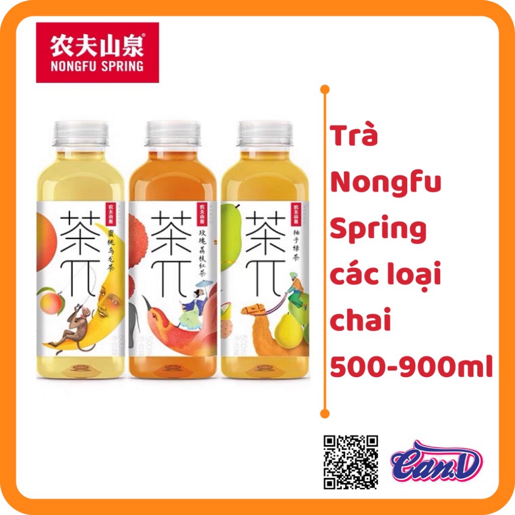 (7 vị) Trà Nongfu Spring các loại chai 500ml - 900ml [Sale Toàn Shop]