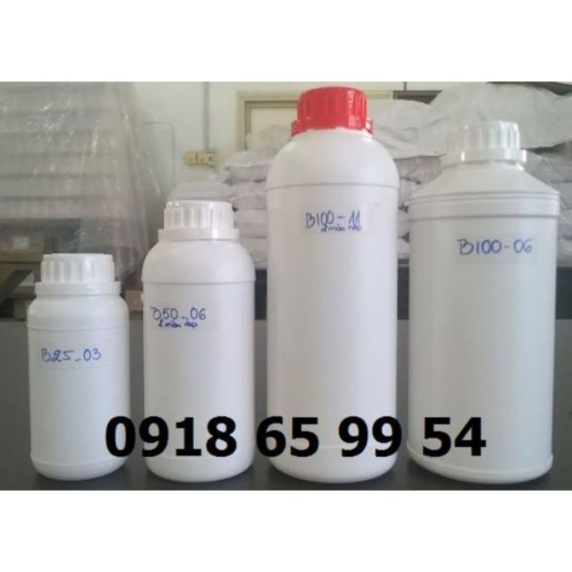 Chai Nhựa Trắng Đục HPDE Nắp Galenti 250ml - 500mL và 1 lít Siêu Xinh