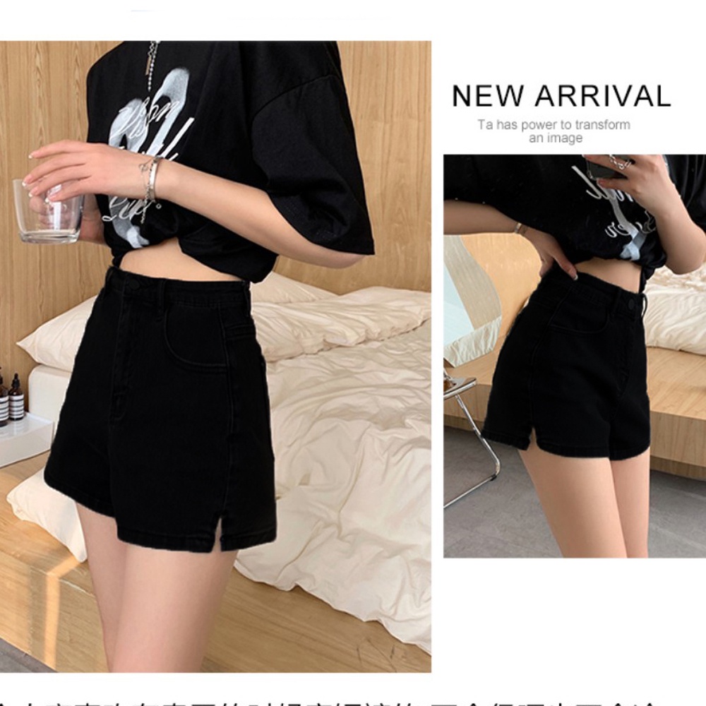 Quần short jean nữ co giãn Chollima xẻ lai QS003 phong cách hàn quốc | BigBuy360 - bigbuy360.vn