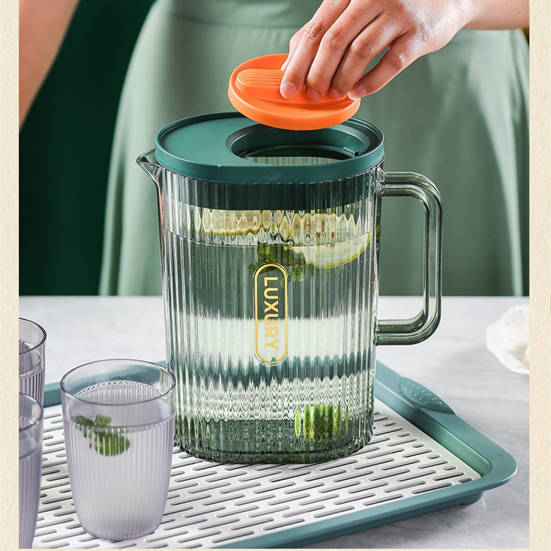 Bình Đựng Nước Chịu Nhiệt Cao 2000ML Có Nắp Đậy Tiện Dụng