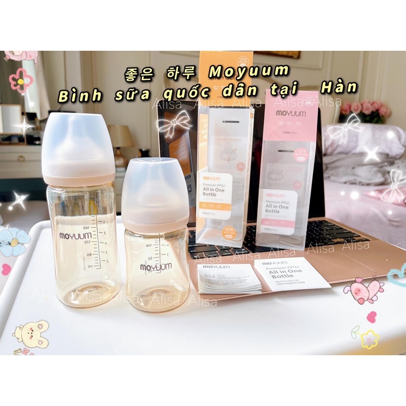 Bình sữa Moyuum 170ml - 270ml cho bé