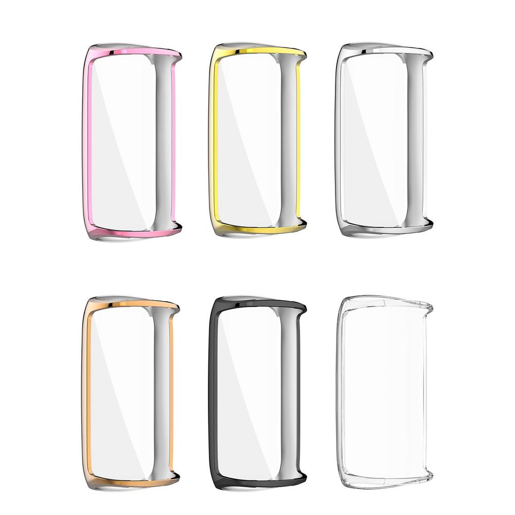 TPU Soft Full Screen Protector Case for Fitbit Luxe Smart bracelet Cover