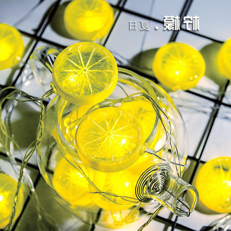 Dây Đèn LED Hình Lát Chanh Trang Trí Phòng